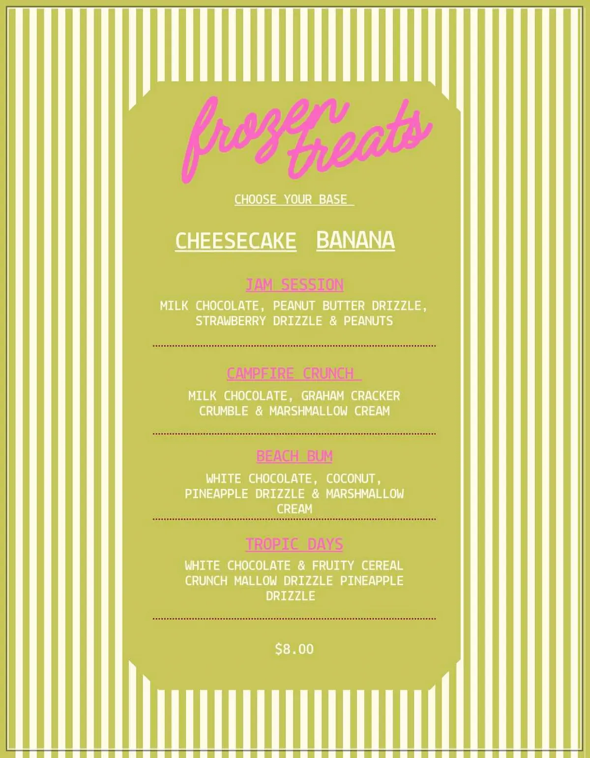 Current Joyful Squeeze Co. menu page 3