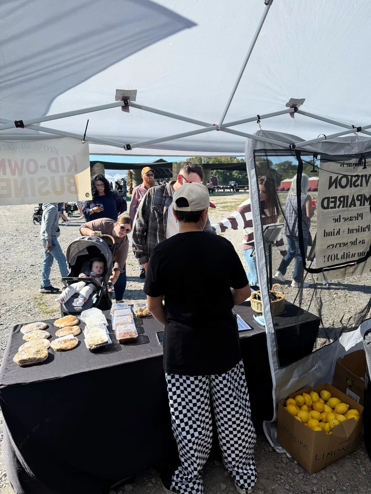 Joyful Squeeze Co. customers at an event